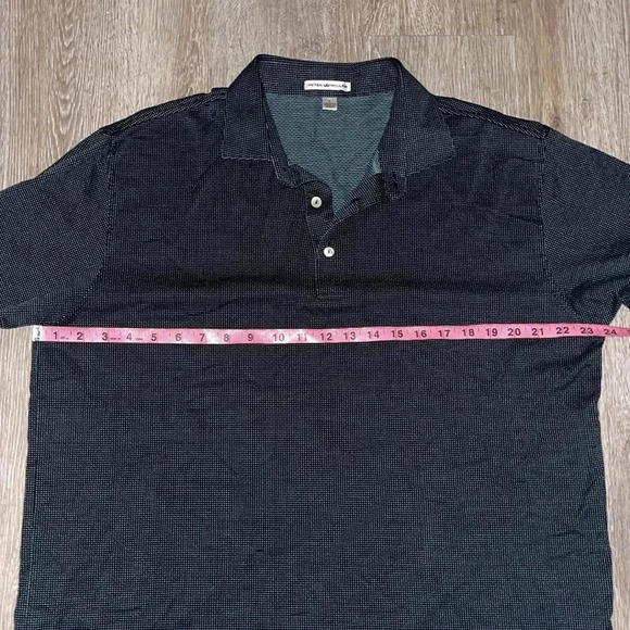 Peter Millar Crown Sport Geometric Short Sleeve Golf Polo Shirt (Men's large - Picture 5 of 7
